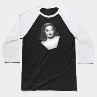 Bette Davis Eyes Baseball T-Shirt